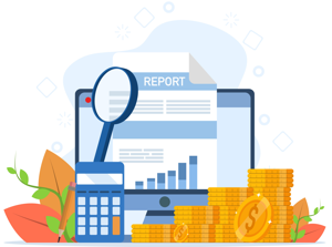 Calculator with a accurate profit insights and clear reports